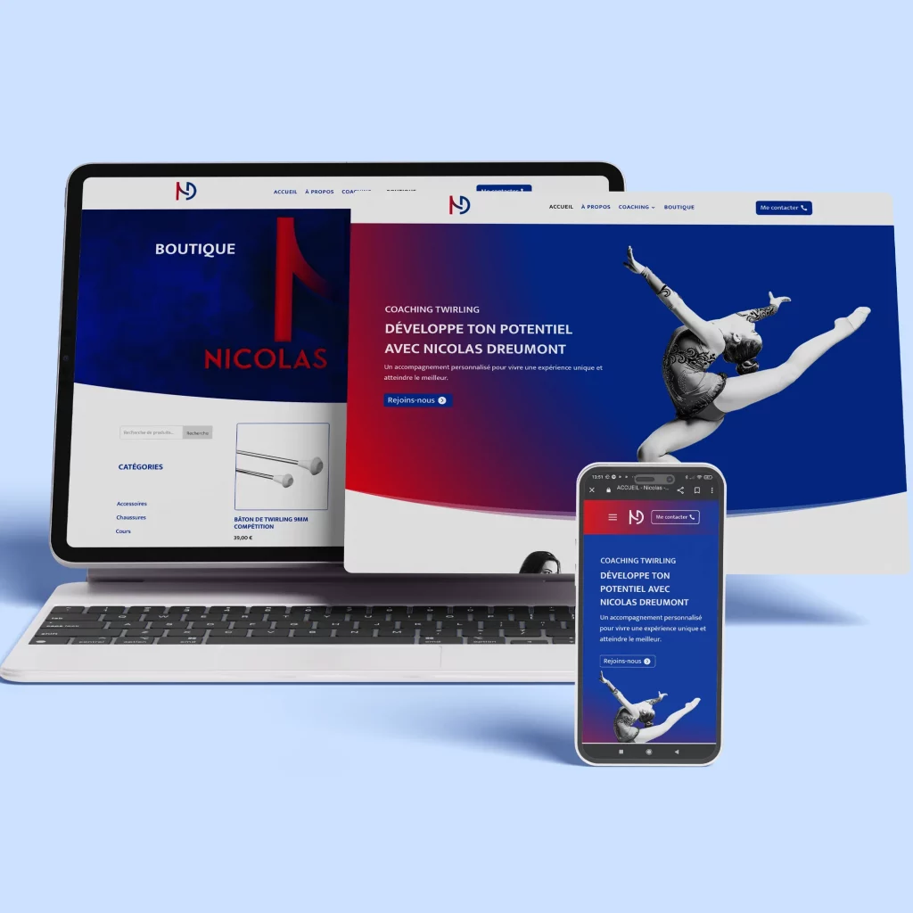 Présentation du site internet nicolas dreumont